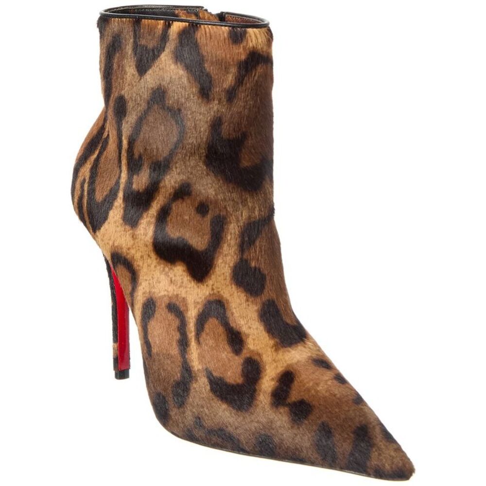 Christian Louboutin Miss Z 100 Haircalf Bootie, Brown